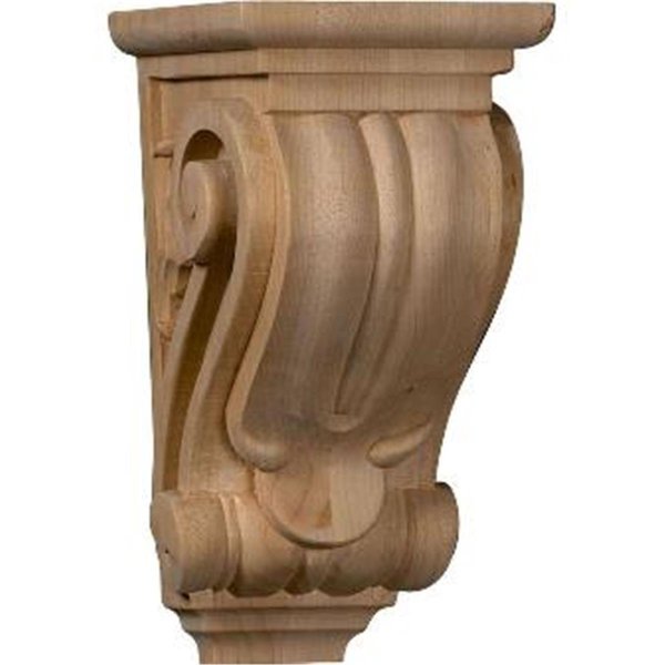 Dwellingdesigns 3.5 in. W x 4 in. D x 7 in. H Small Classical Corbel, Cherry, Architectural Accent DW2572633